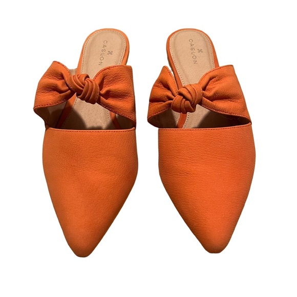 Caslon Shoes - Caslon Luke Knoted Mule, size 7.5, coral color.